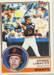 1983 Topps      154     Johnnie LeMaster